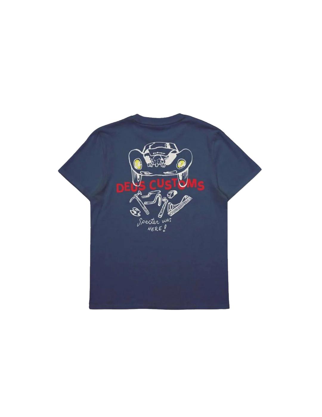 DEUS CAMISETA NAVY SPECTER WORKSHOP