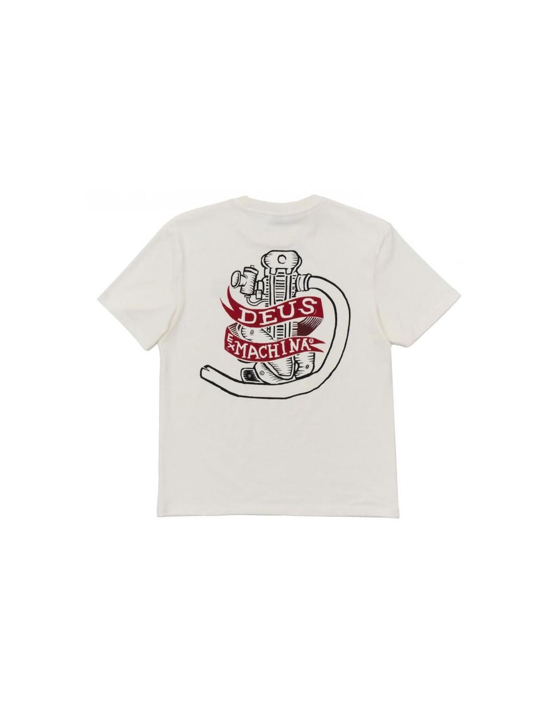 DEUS CAMISETA BLANCA JAILER SAPPY