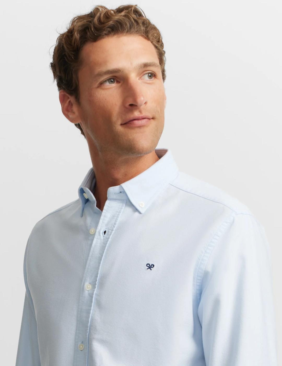 SILBON CAMISA OXFORT CELESTE