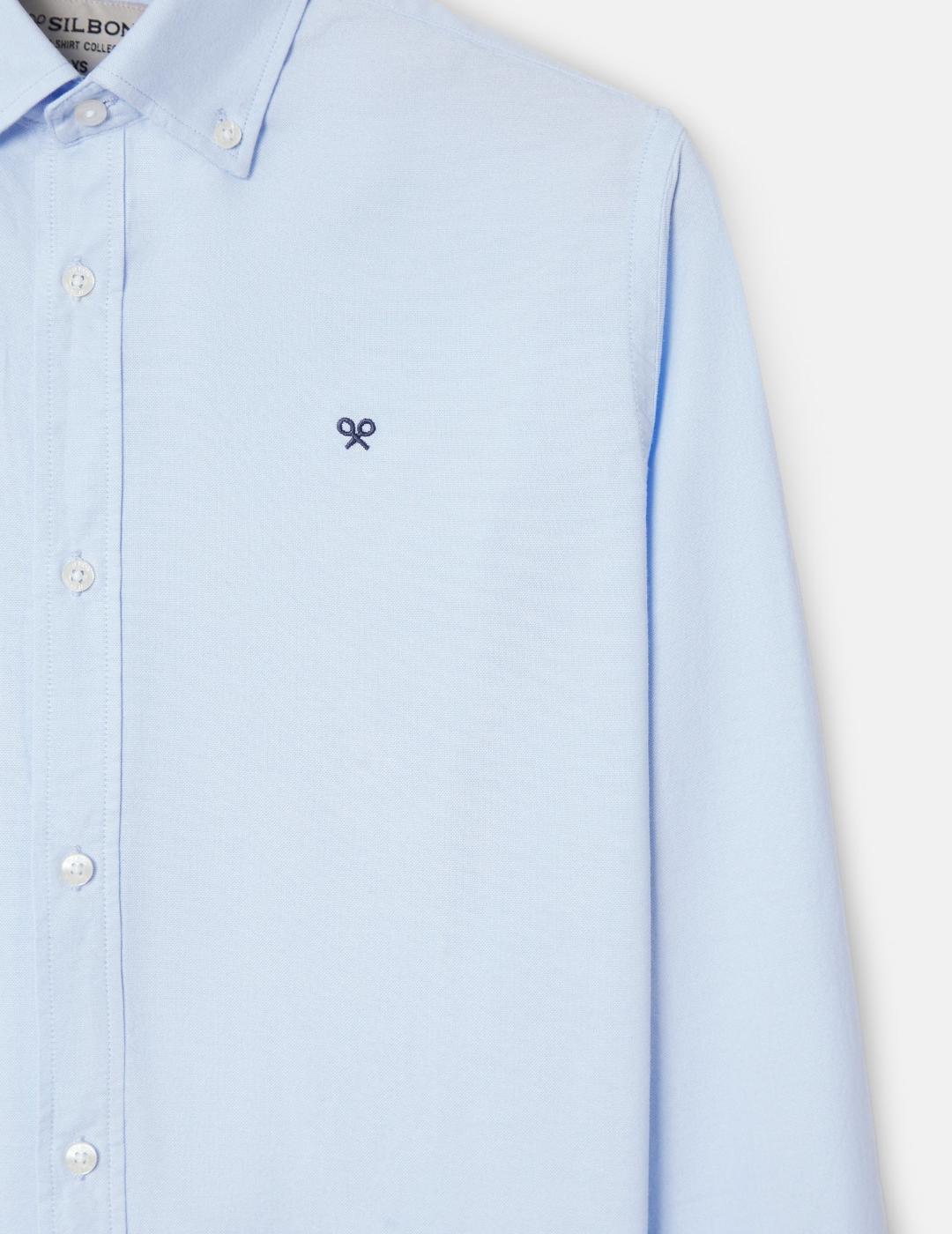 SILBON CAMISA OXFORT CELESTE