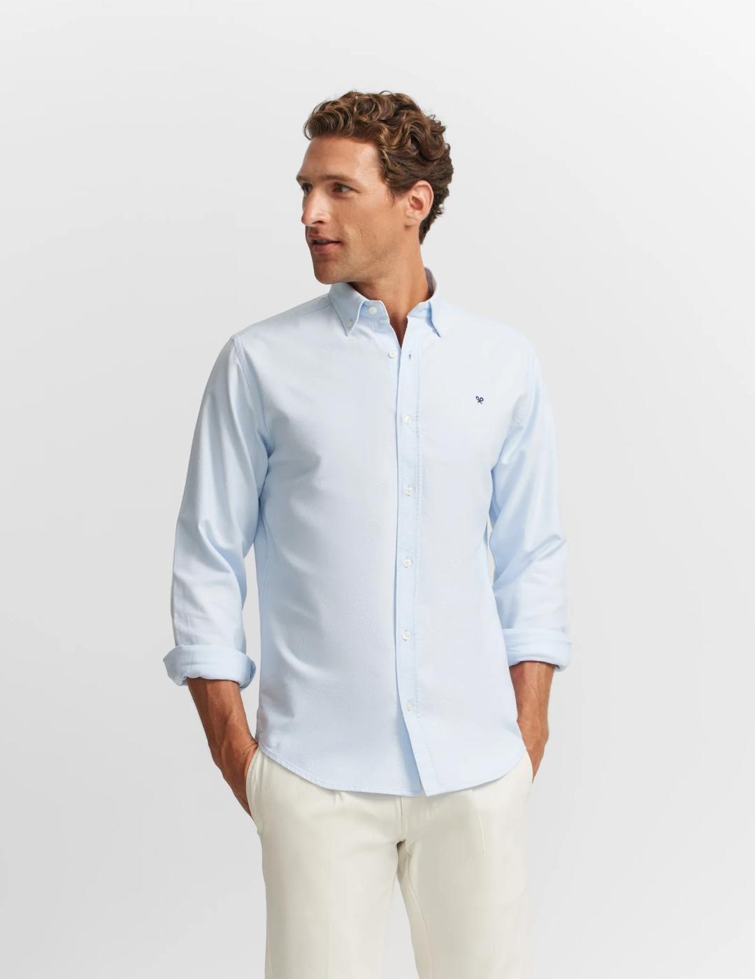 SILBON CAMISA OXFORT CELESTE
