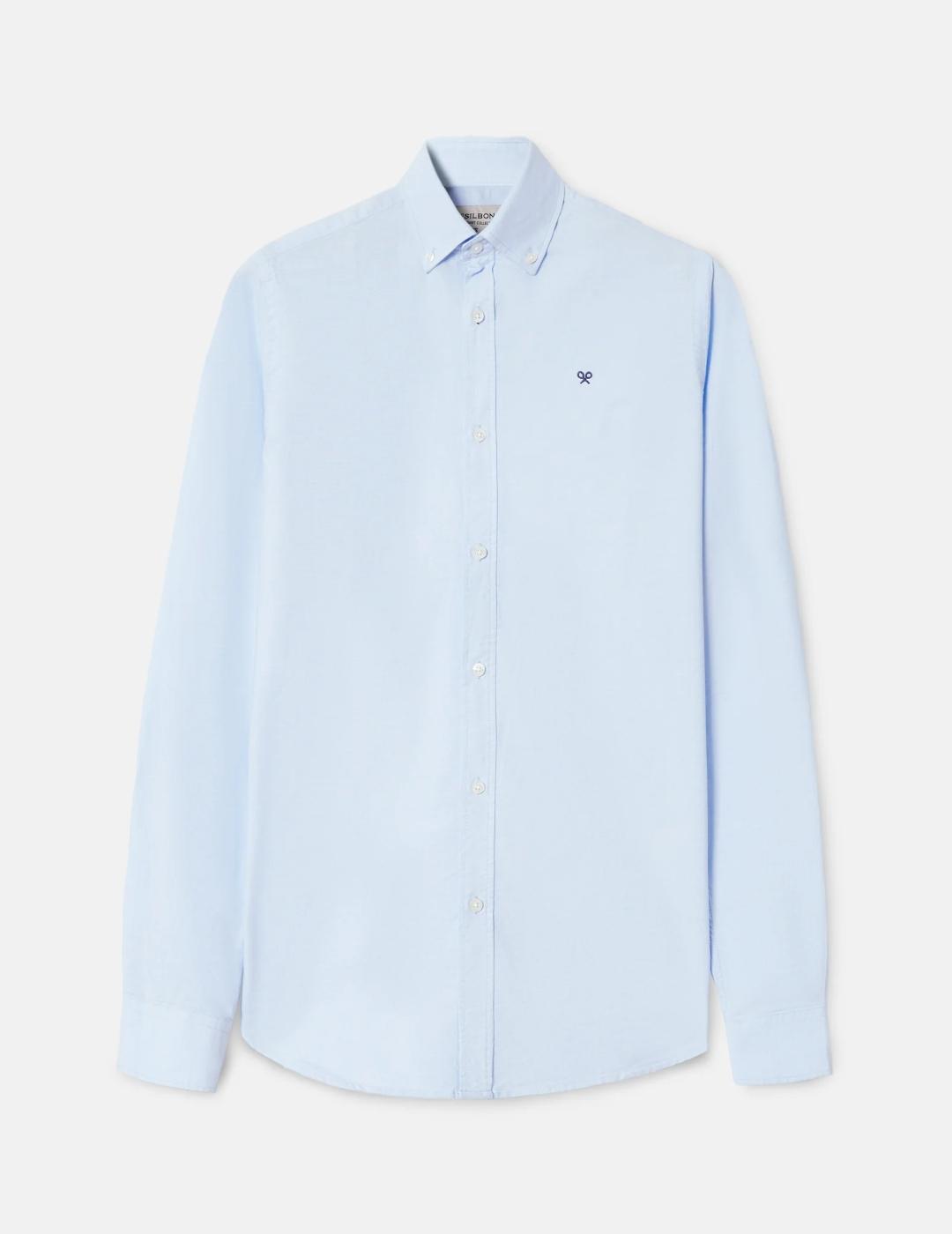 SILBON CAMISA OXFORT CELESTE