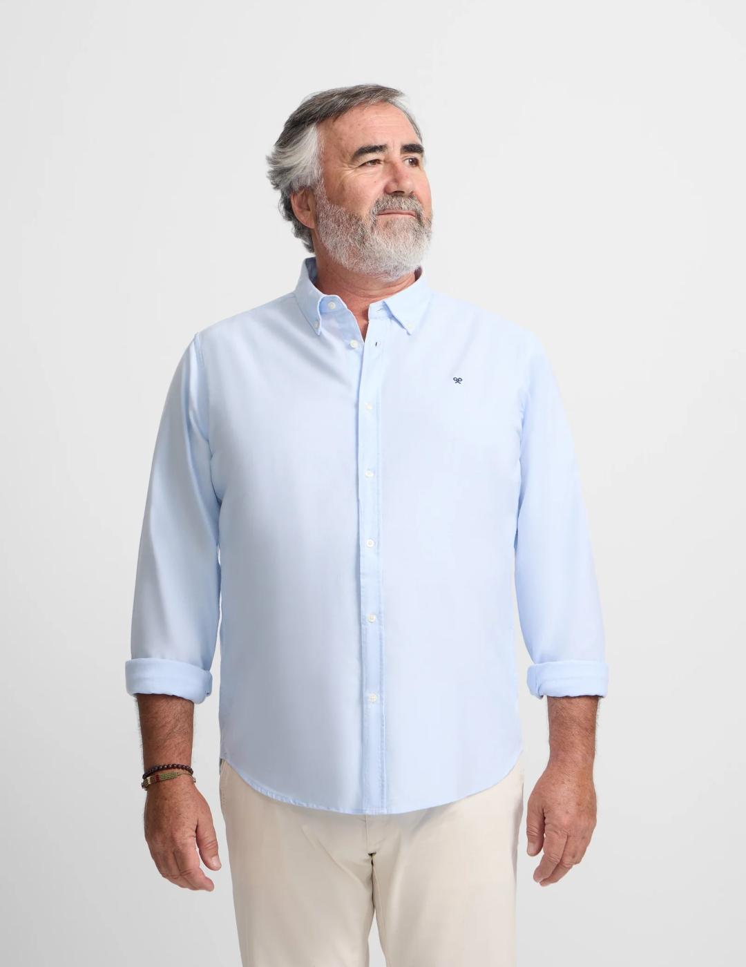 SILBON CAMISA OXFORT CELESTE