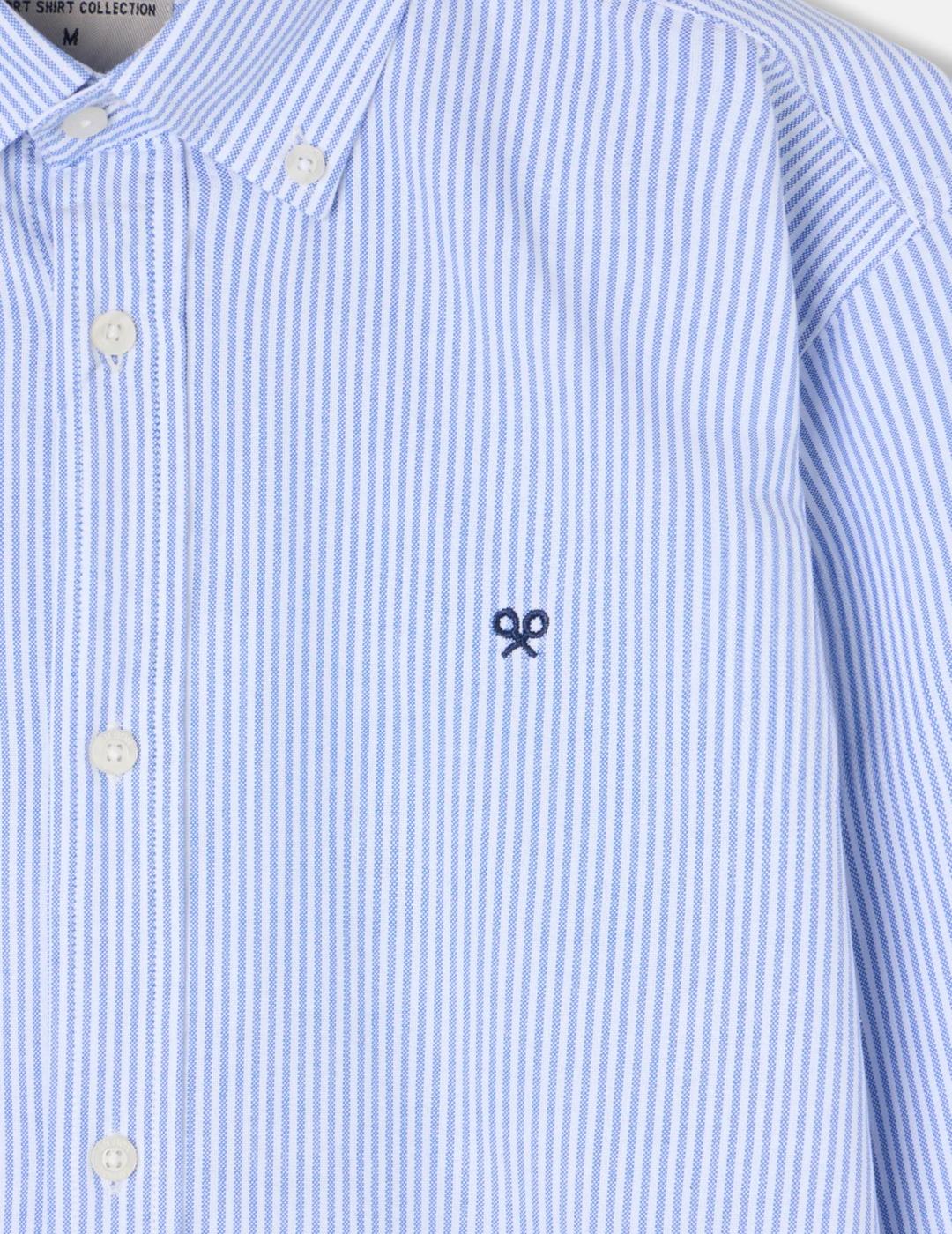 SILBON CAMISA RAYAS AZUL MEDIO