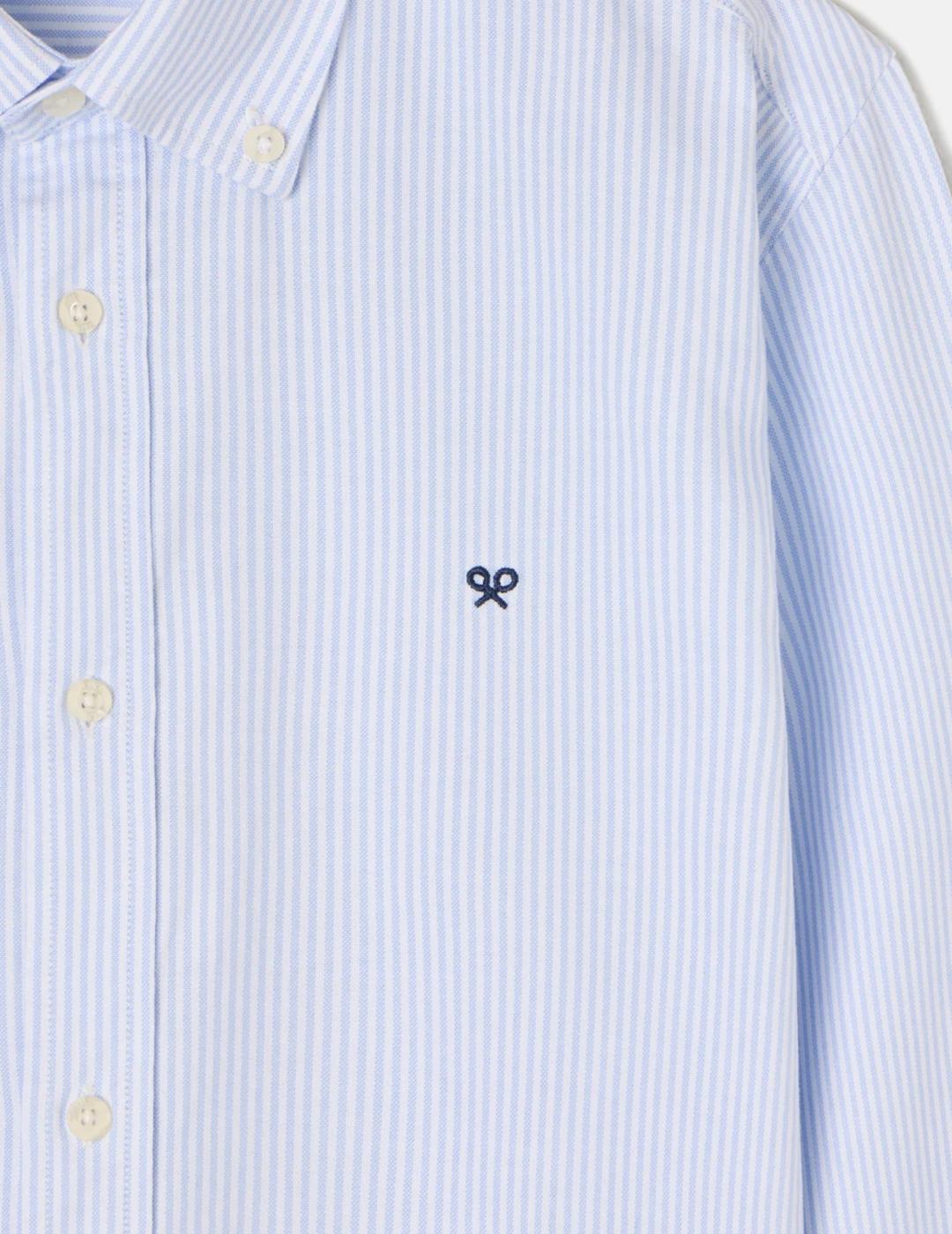 SILBON CAMISA RAYAS CELESTE