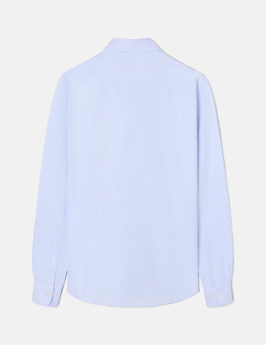 SILBON CAMISA RAYAS CELESTE