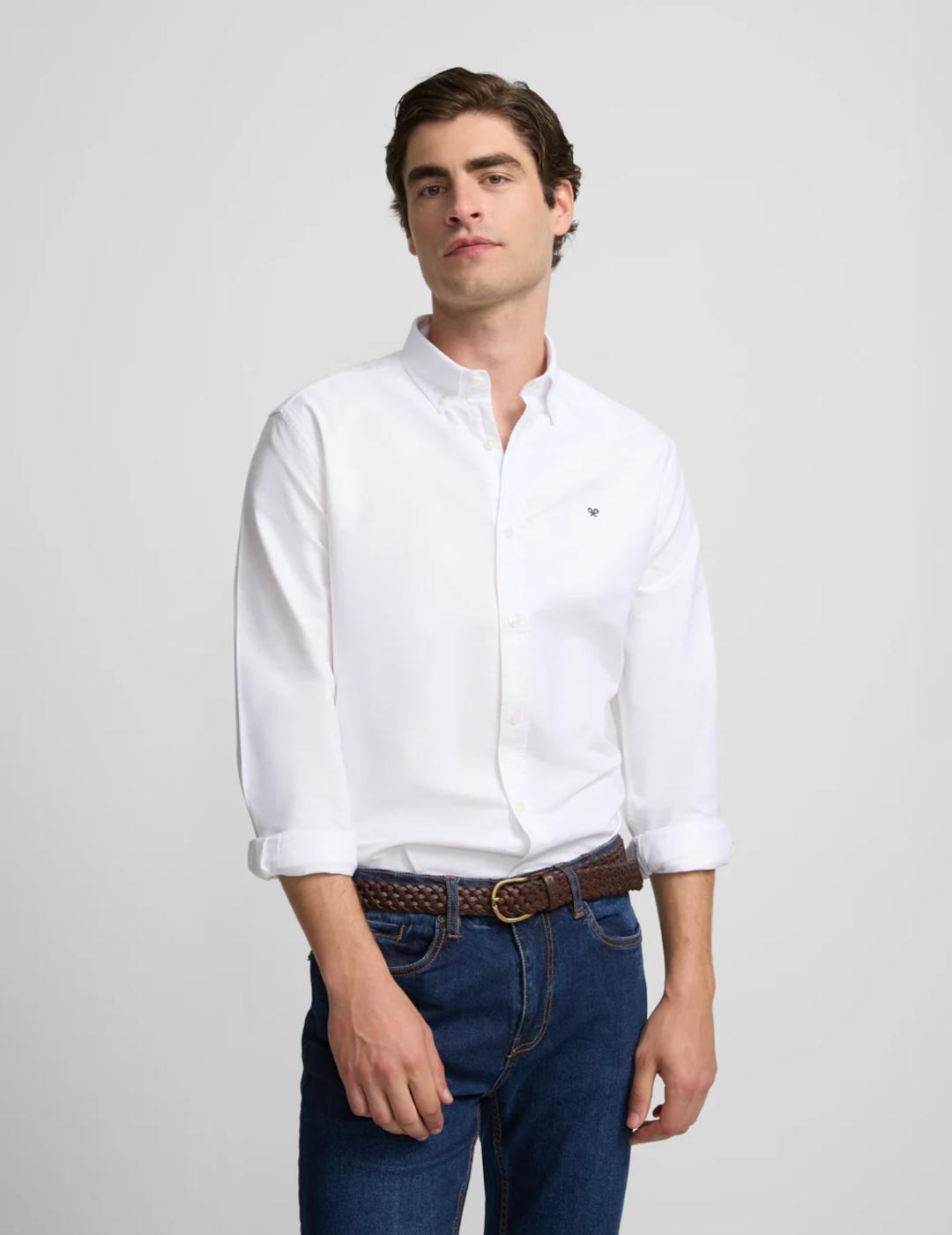 SILBON CAMISA OXFORD BLANCA