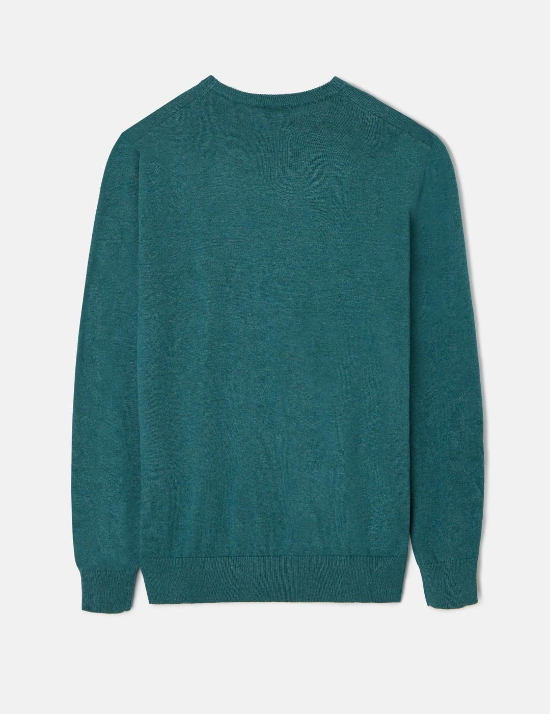 SILBON JERSEY VERDE ROUND NECK