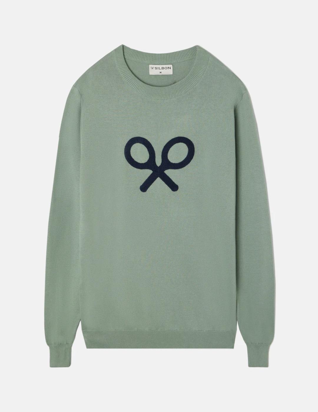 SILBON JERSEY VERDE RAQUETA FRONTAL