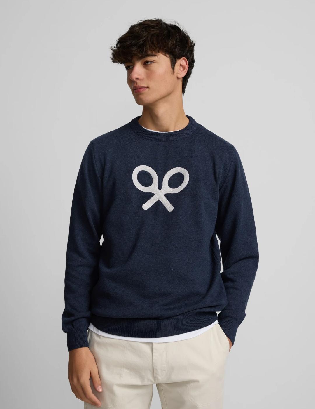 SILBON JERSEY MARINO RAQUETA FRONTAL