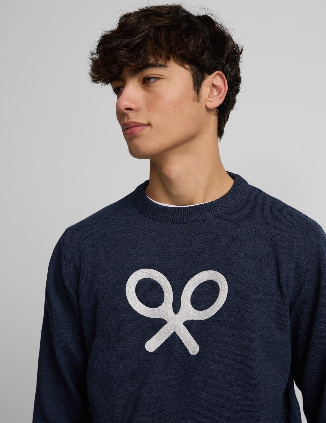 SILBON JERSEY MARINO RAQUETA FRONTAL