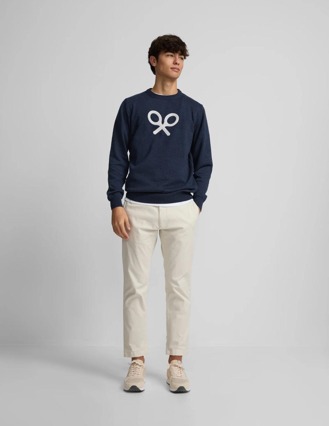 SILBON JERSEY MARINO RAQUETA FRONTAL