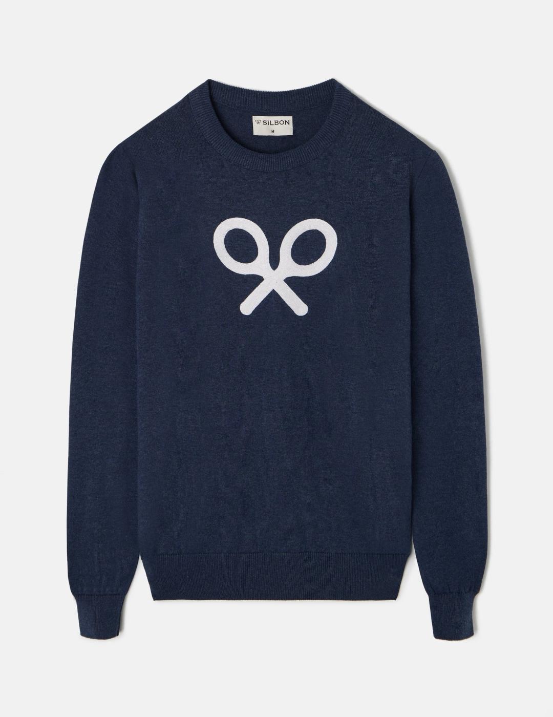 SILBON JERSEY MARINO RAQUETA FRONTAL