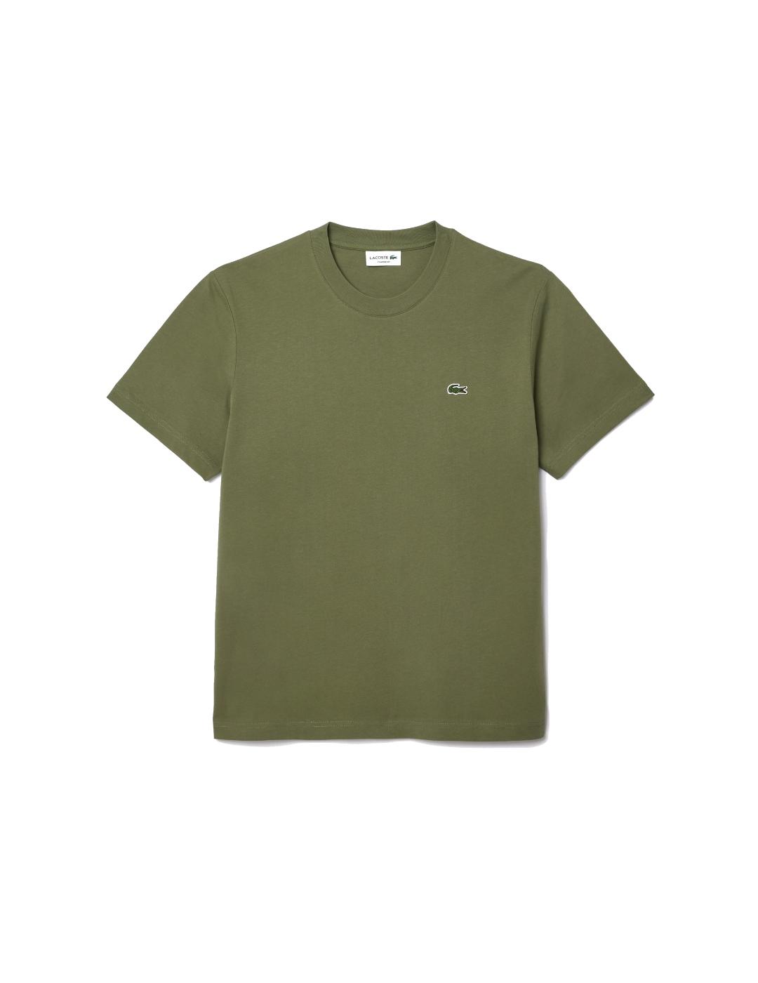 LACOSTE CAMISETA VERDE KAKI CLASSIC FIT