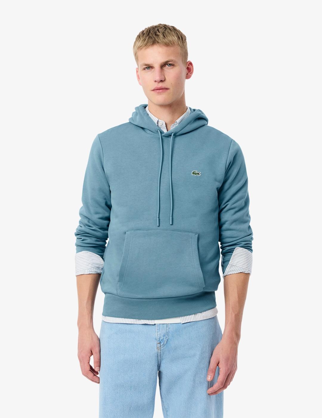 LACOSTE HOODIE AZUL