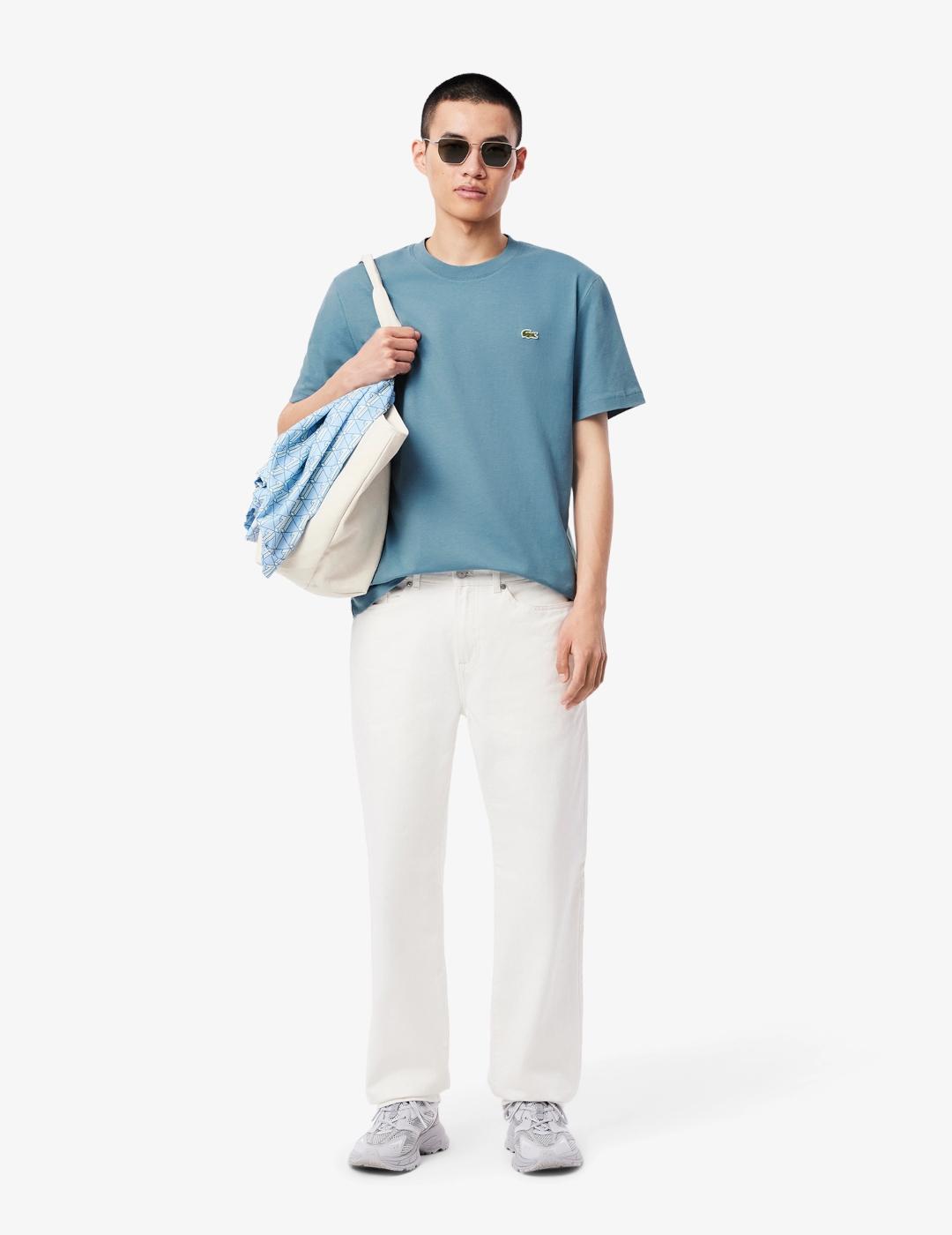 LACOSTE CAMISETA AZUL CLASSIC FIT