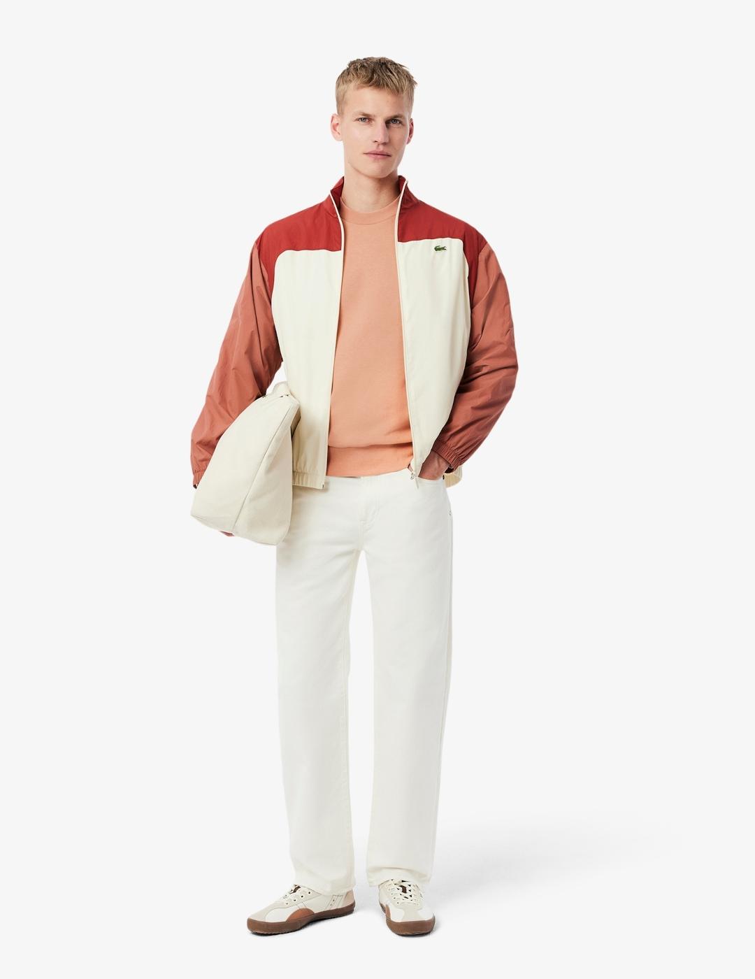 LACOSTE SUDADERA SALMÓN BÁSICA