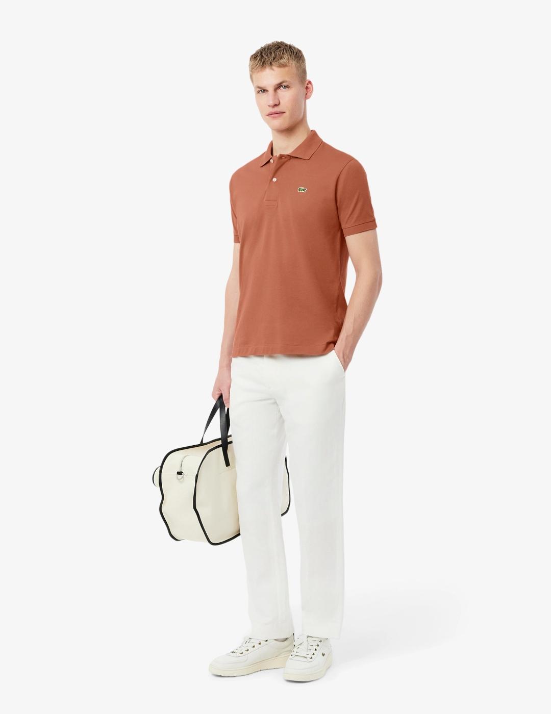 LACOSTE  POLO CLASSIC FIT TERRACOTA