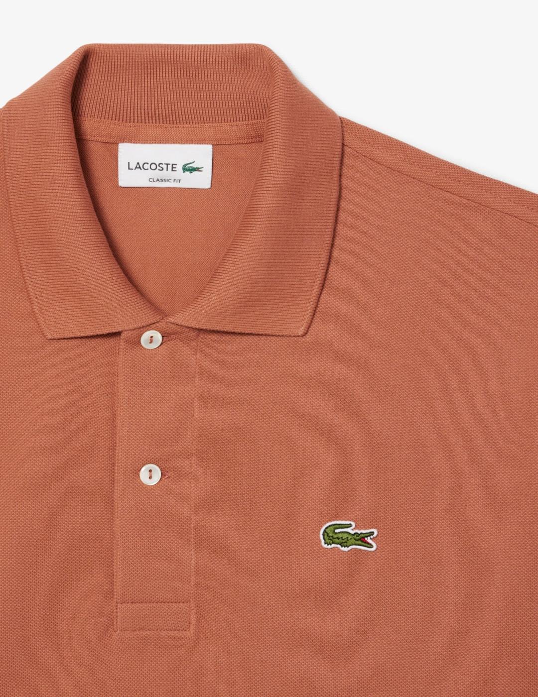 LACOSTE  POLO CLASSIC FIT TERRACOTA