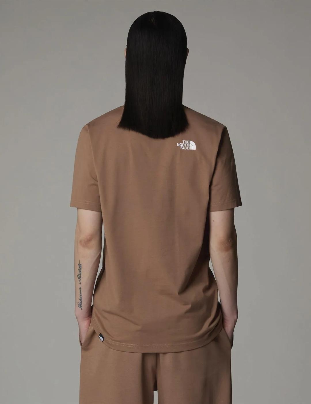 NORTH FACE CAMISETA MARRON SIMPLE DOME
