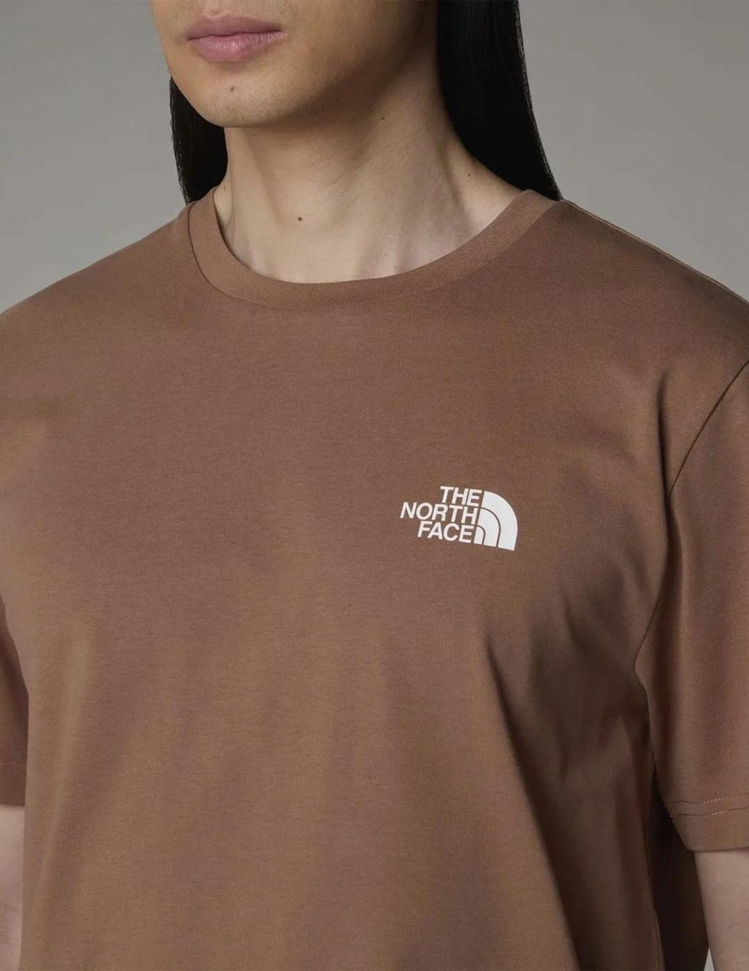 NORTH FACE CAMISETA MARRON SIMPLE DOME