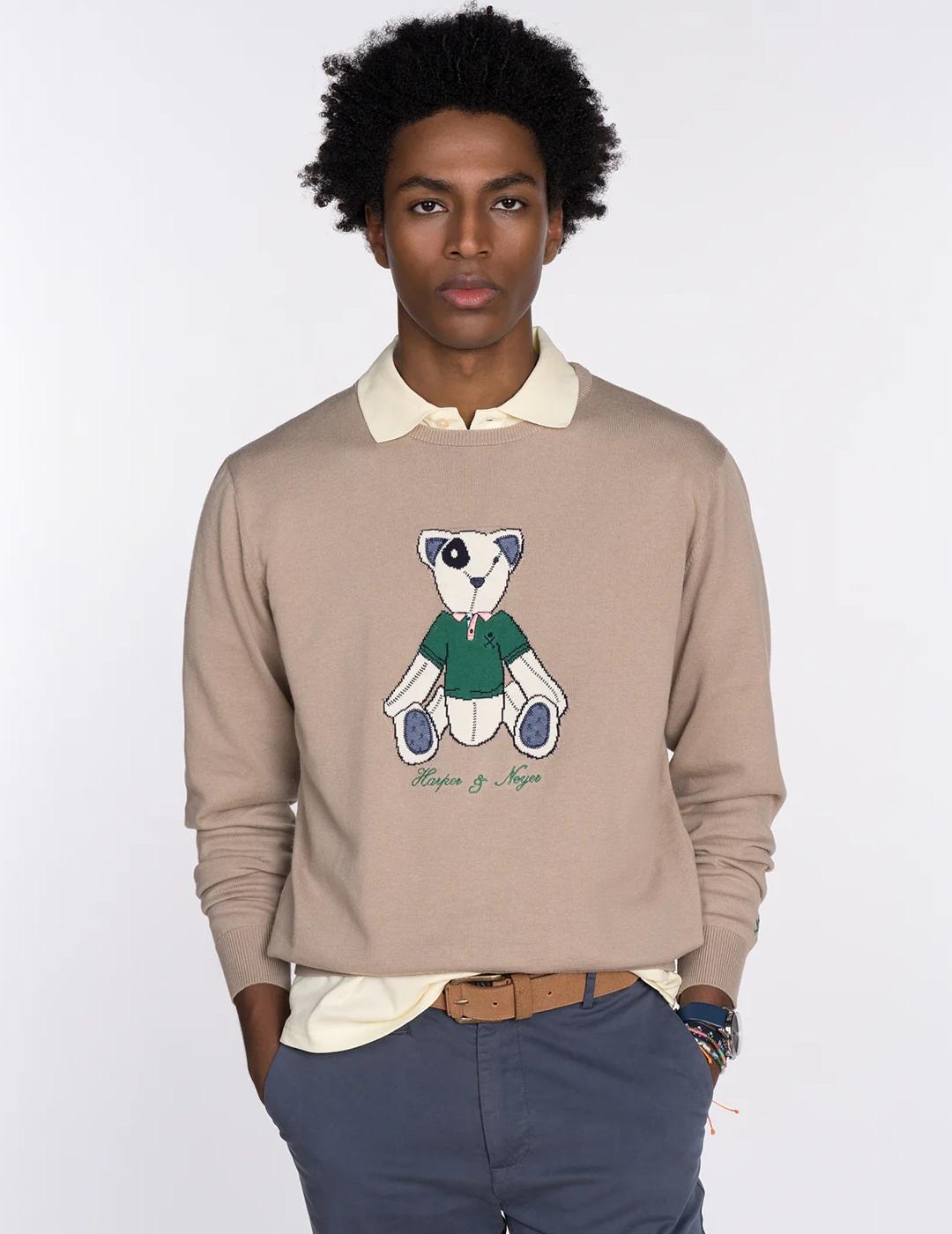 HARPER JERSEY TEDDY TAUPE