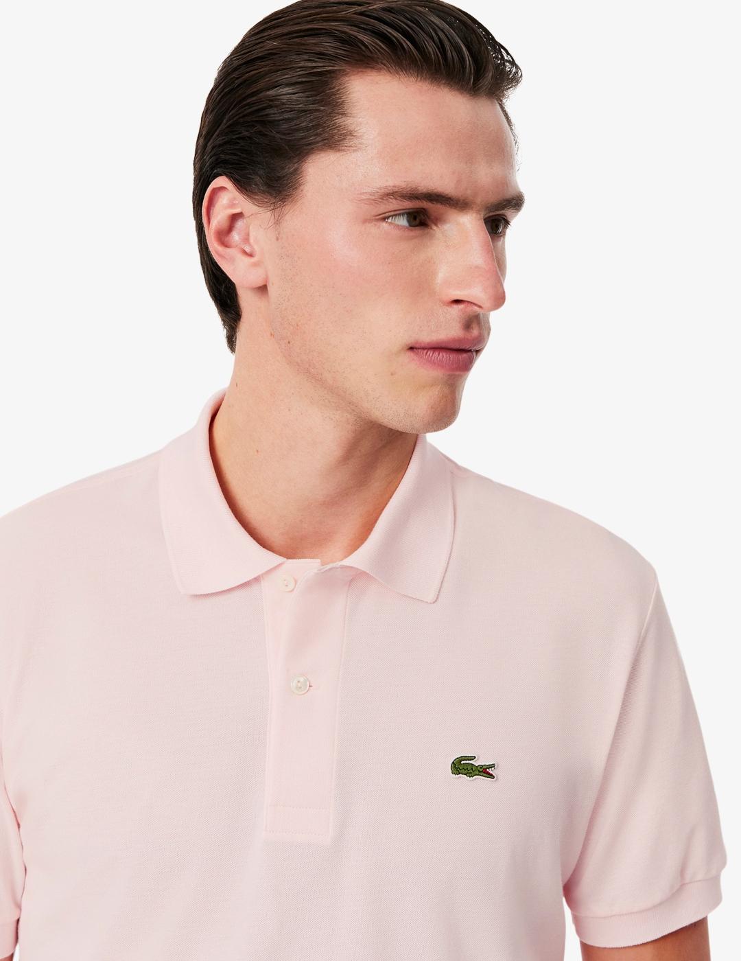 LACOSTE POLO CLASSIC FIT ROSA