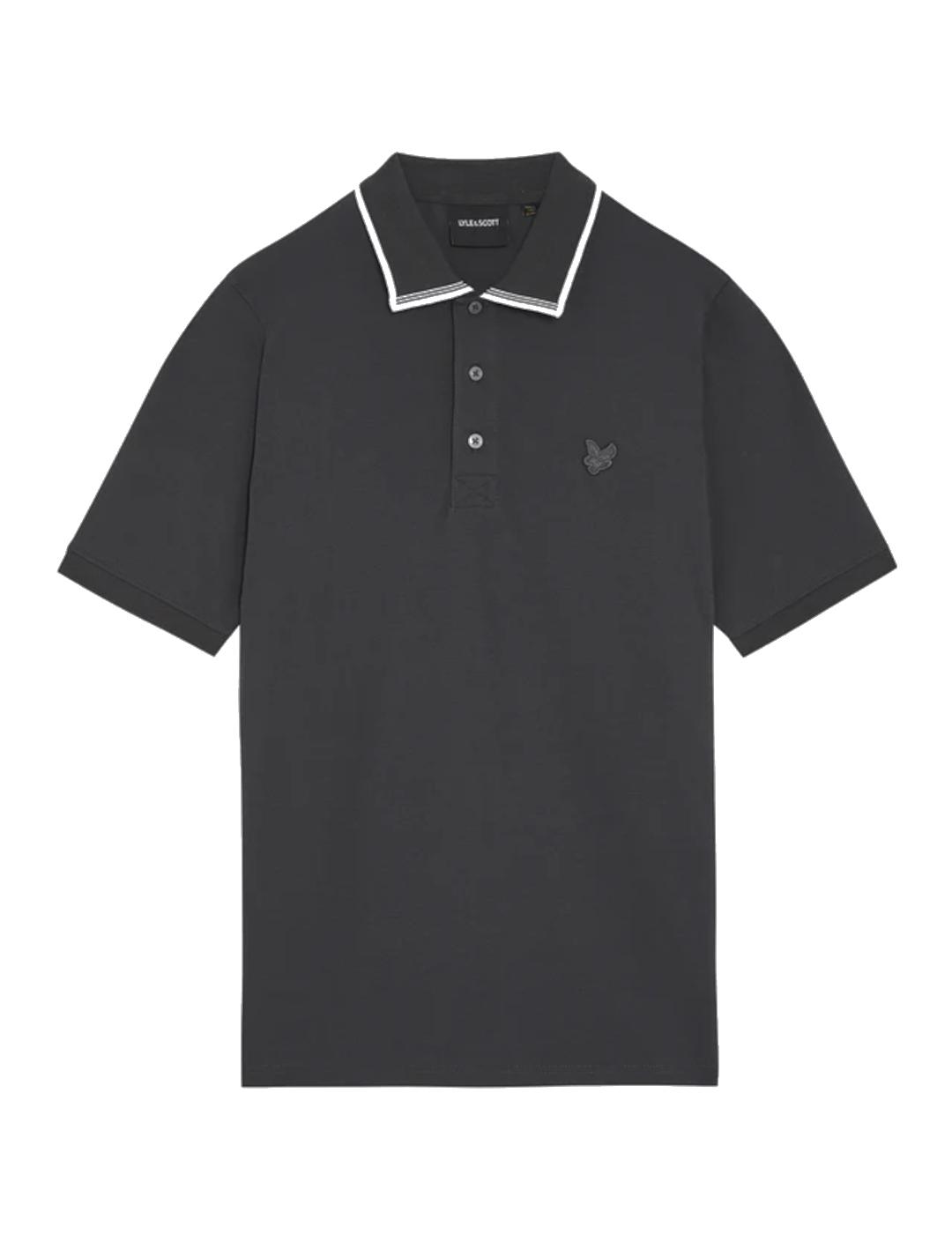 LYLE&SCOTT POLO TIPPED GUNMETAL