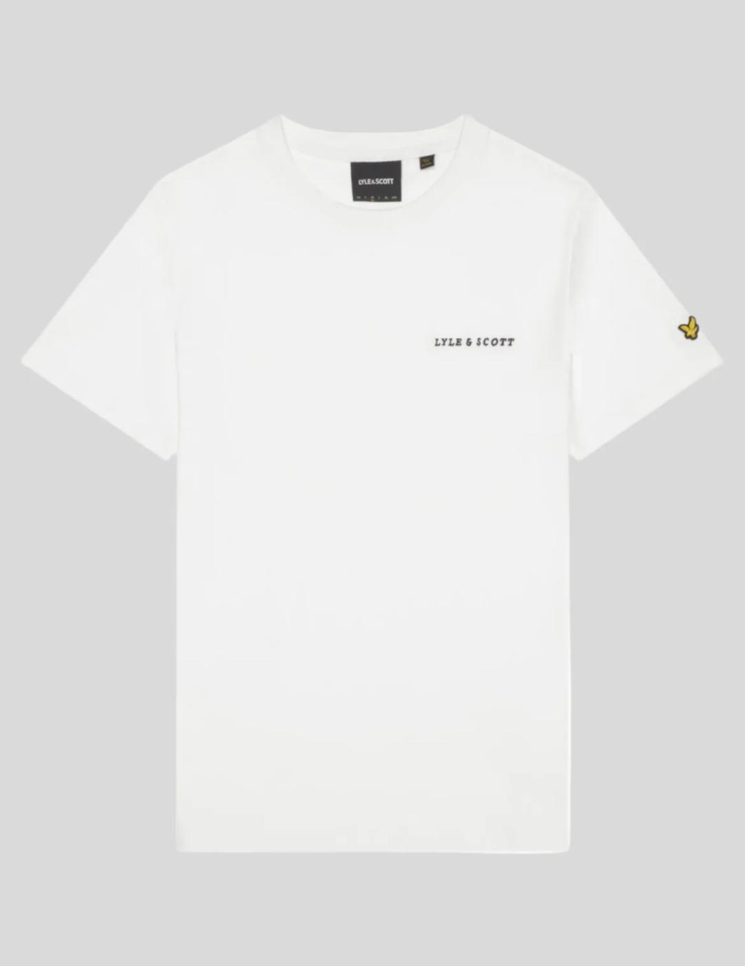 LYLE&SCOTT CAMISETA BLANCA EMBROIDERED