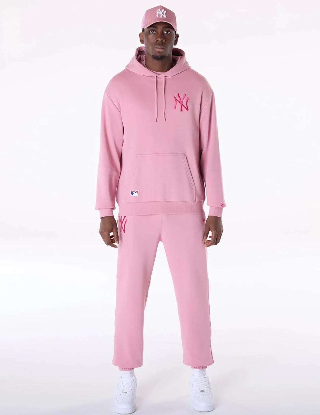 NEW ERA HOODIE OVERSIZE ROSA NY