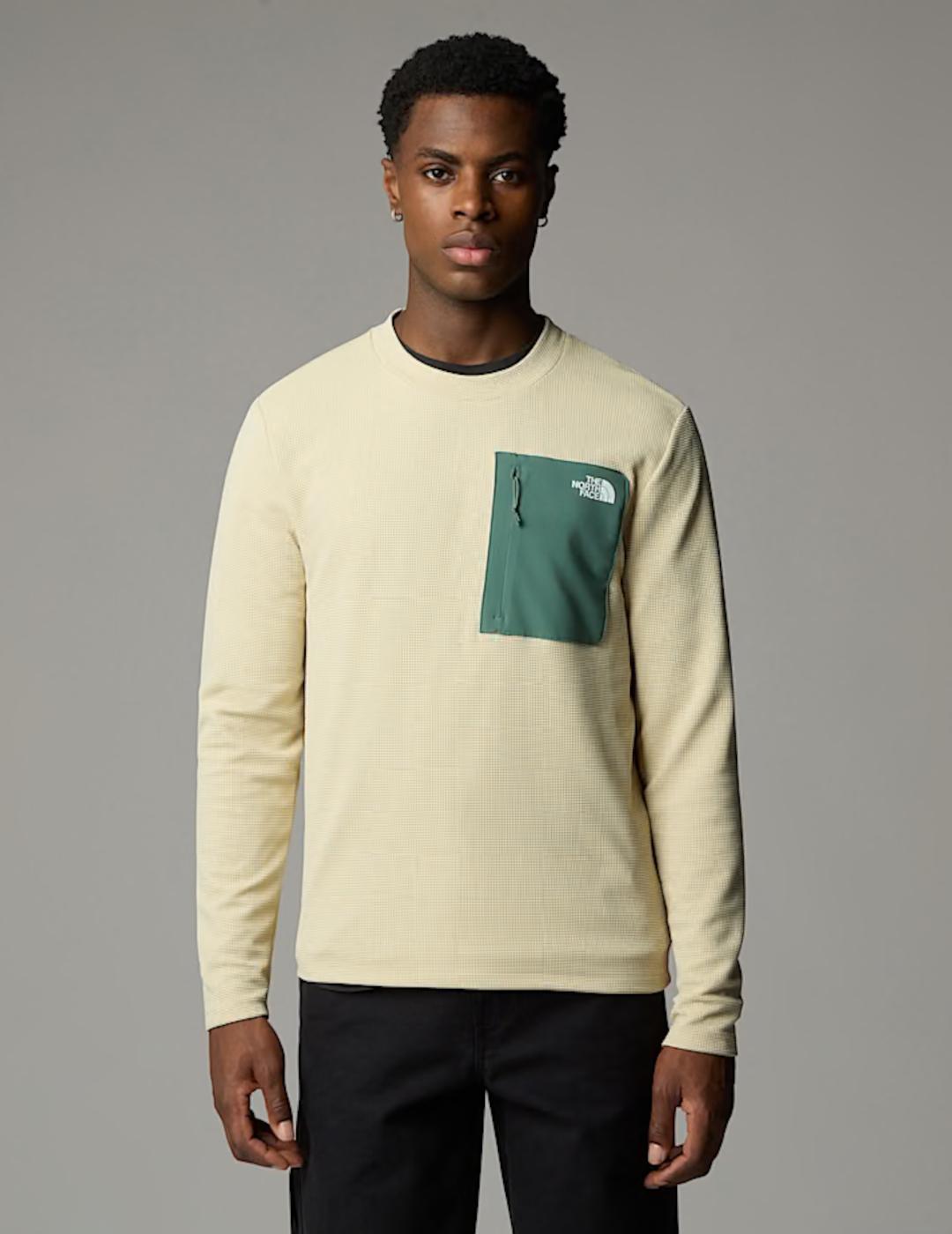 NORTH FACE SUDADERA BEIGE KECHA