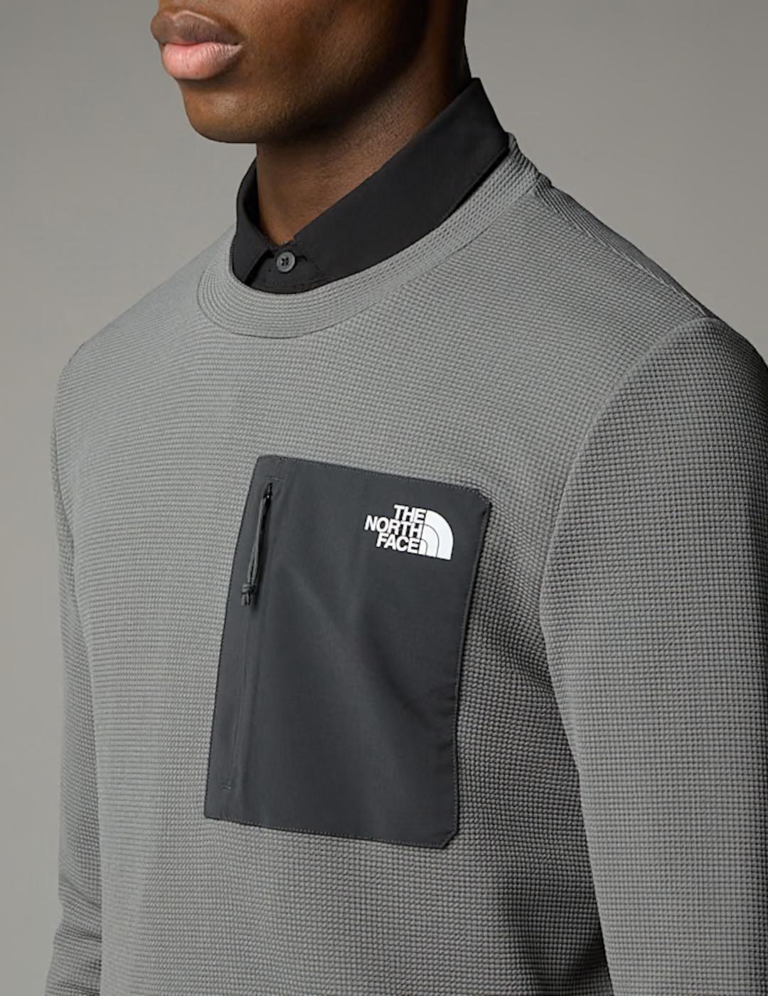 NORTH FACE SUDADERA GRIS KECHA