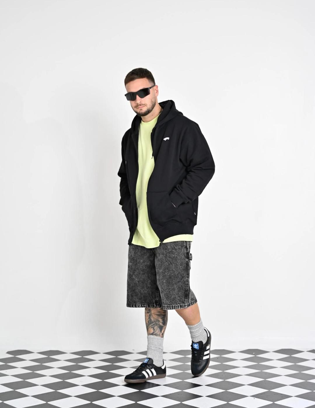 VANS HOODIE ZIP NEGRA SALTON