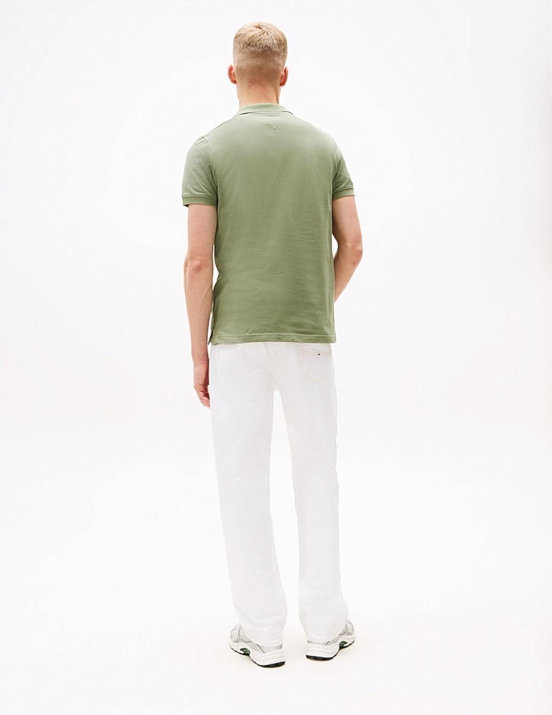 TOMMY POLO ROSA SLIM PLACKET