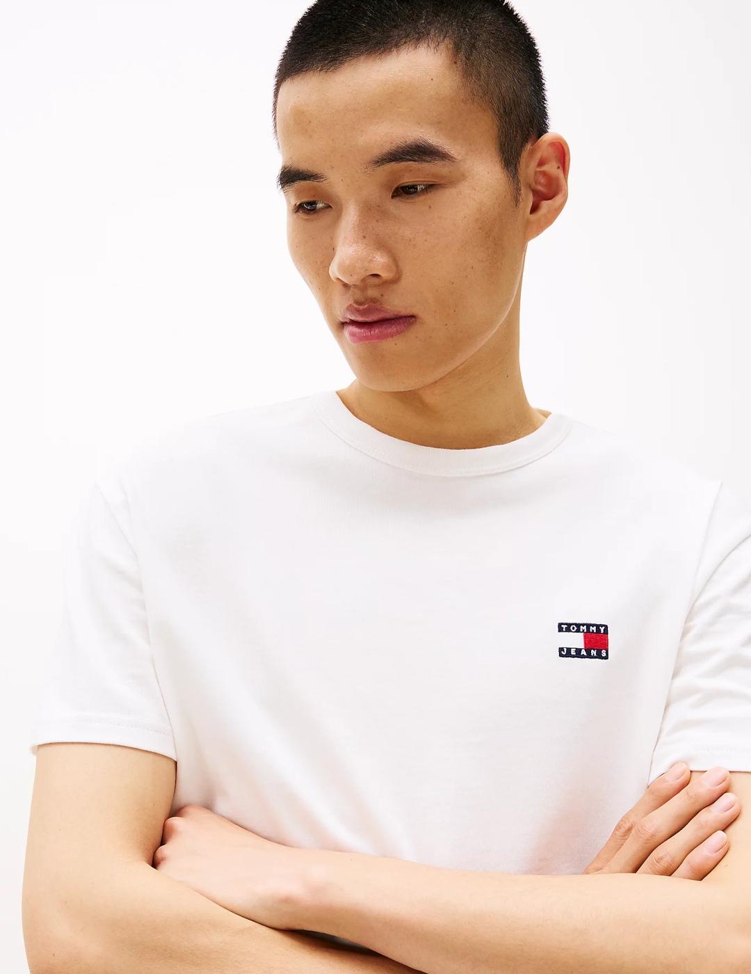 TOMMY CAMISETA ECRU REG BADGE