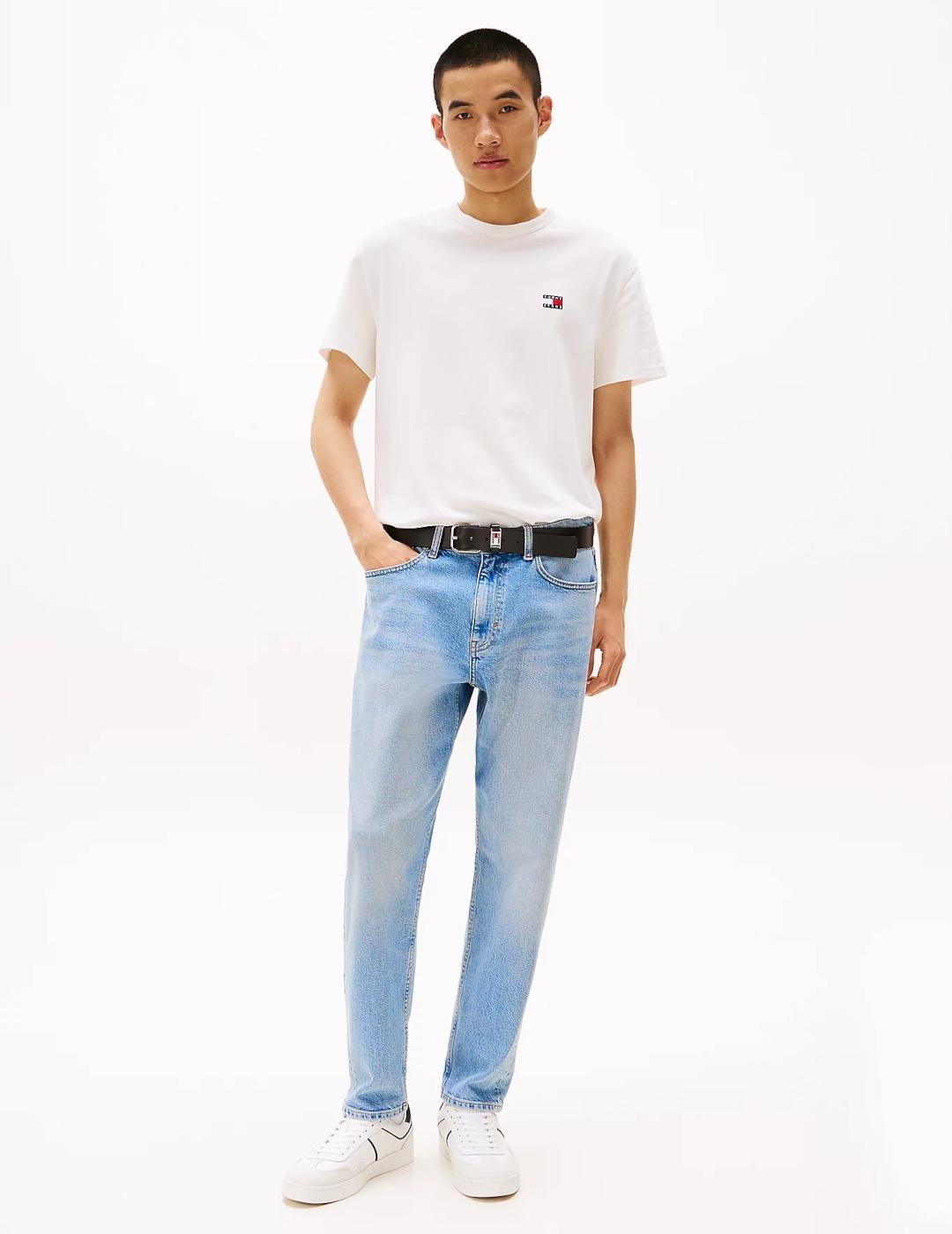 TOMMY CAMISETA ECRU REG BADGE