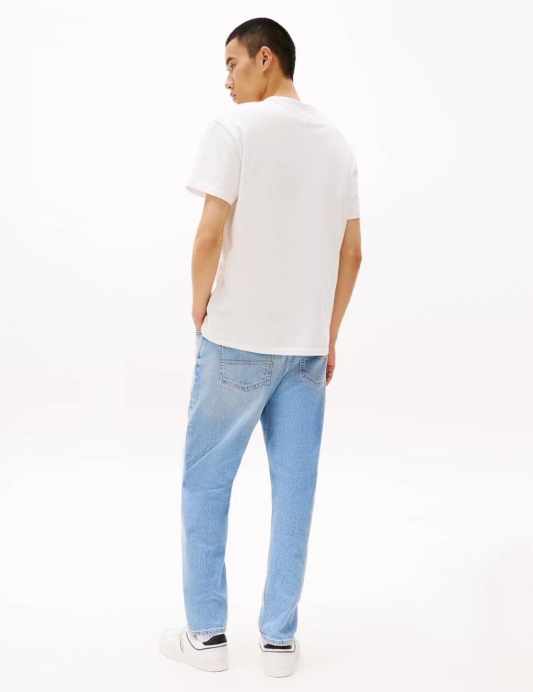 TOMMY CAMISETA ECRU REG BADGE