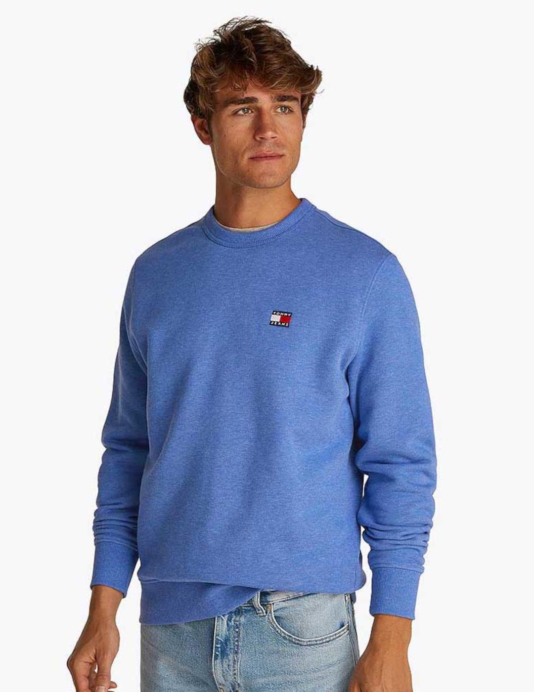 TOMMY SUDADERA AZUL REG BADGE