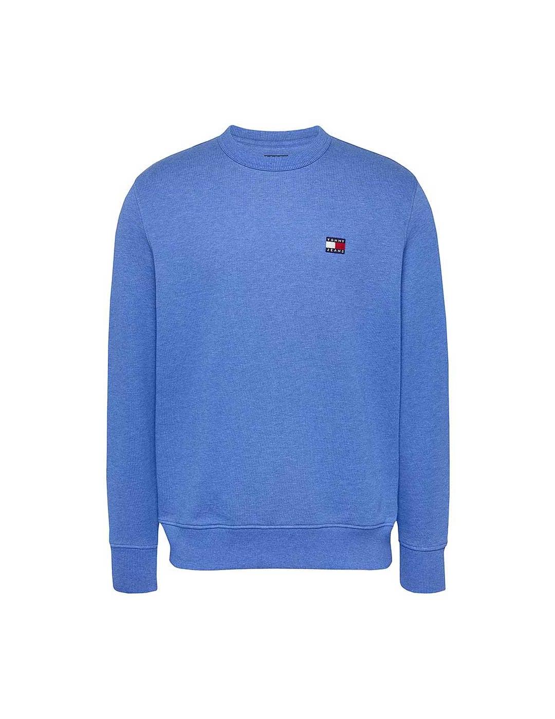 TOMMY SUDADERA AZUL REG BADGE