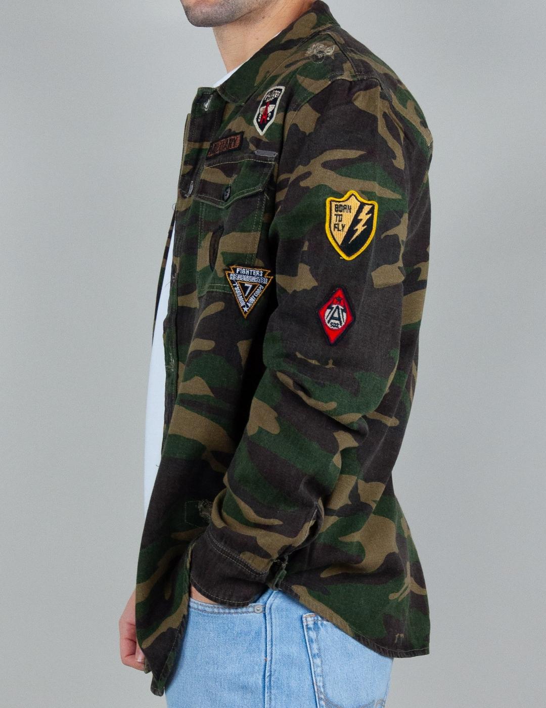 GIANNI LUPO SOBRECAMISA VERDE ARMY