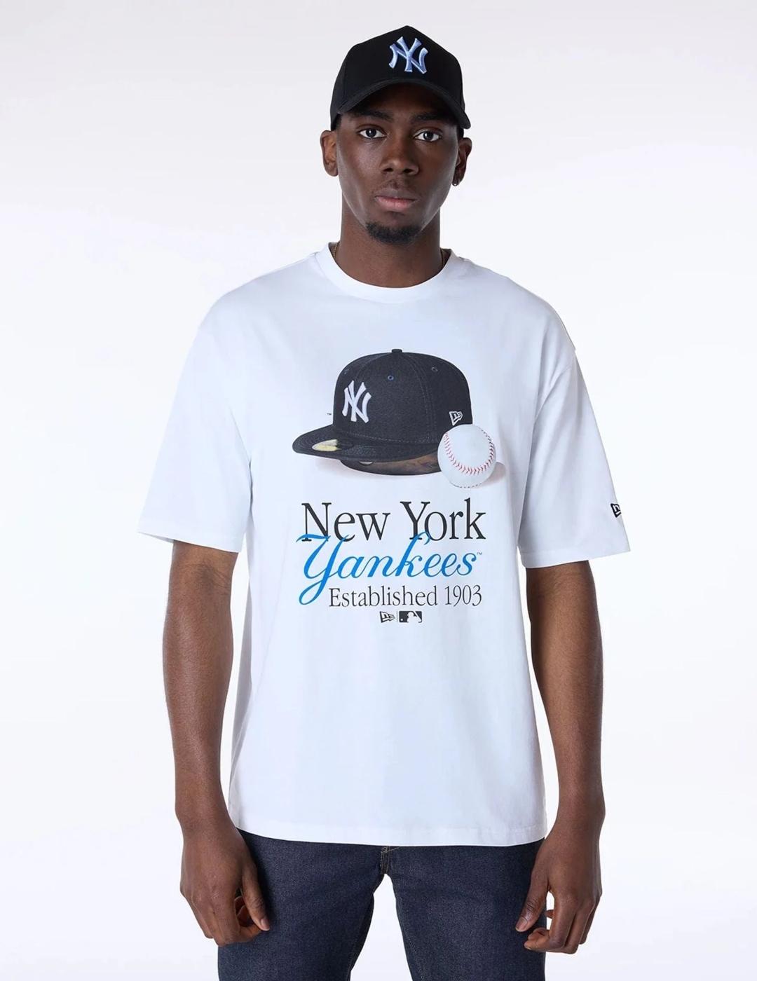 NEW ERA CAMISETA BLANCA NY YANKEES MLB