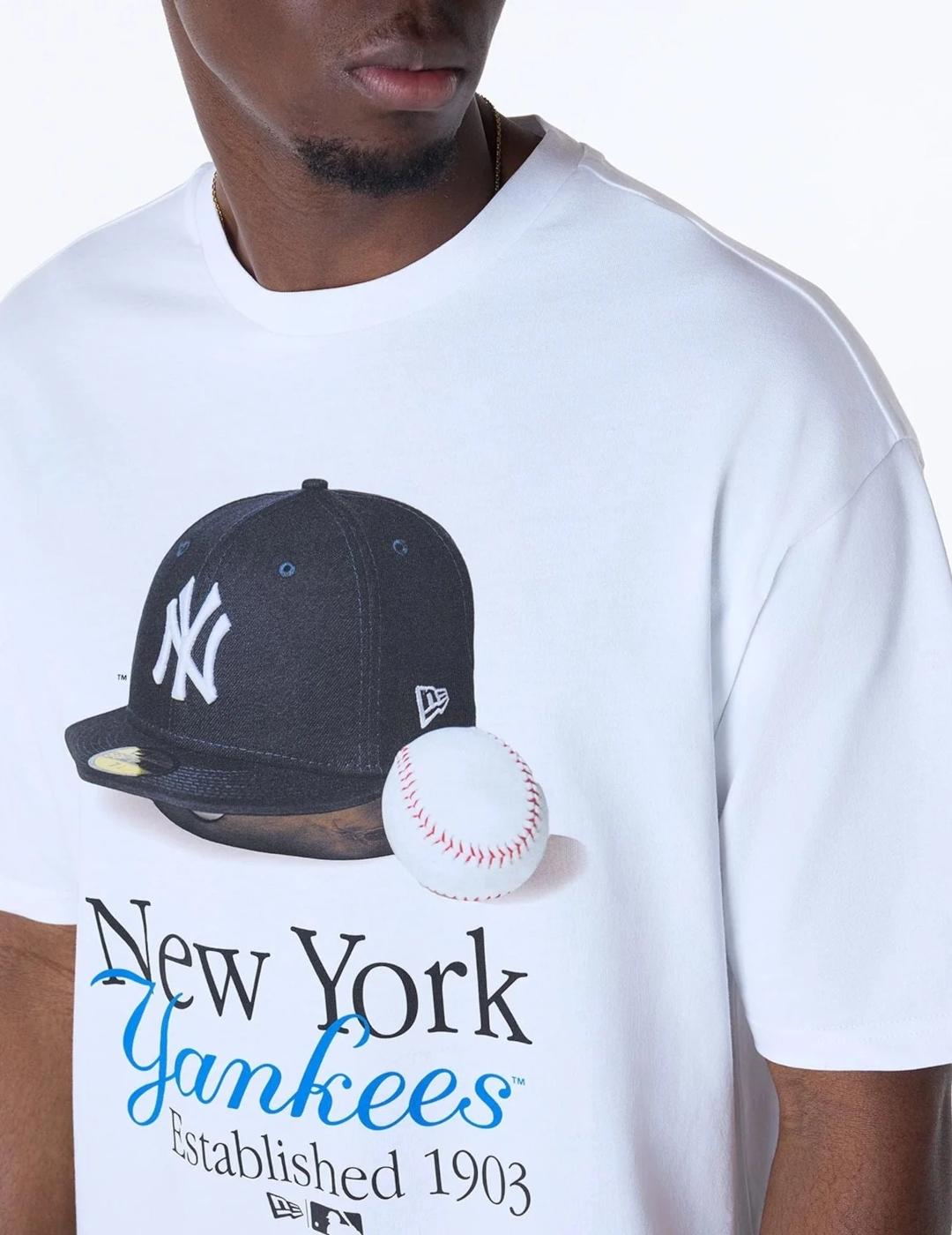 NEW ERA CAMISETA BLANCA NY YANKEES MLB