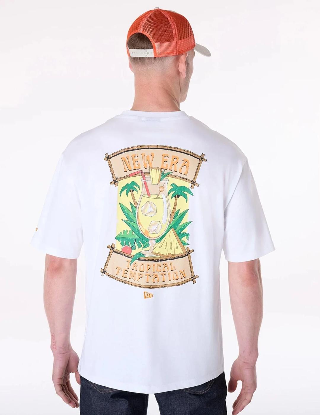 NEW ERA CAMISETA BLANCA DRINK OVERSIZE