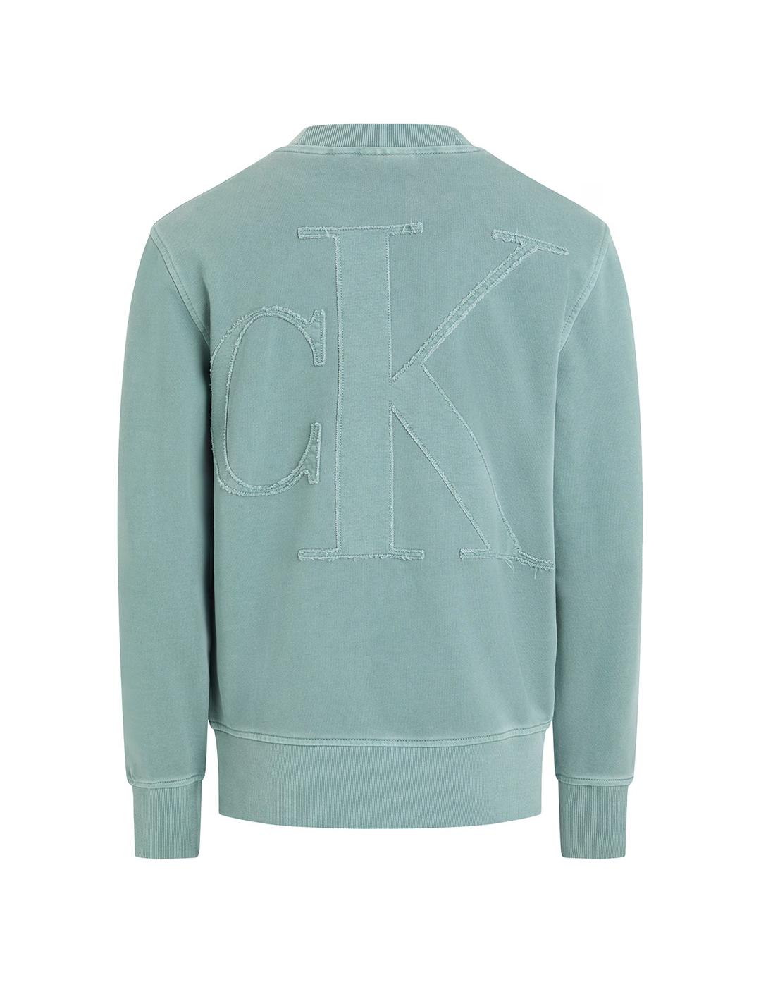 CALVIN KLEIN SUDADERA BLUE WASHED BOLD