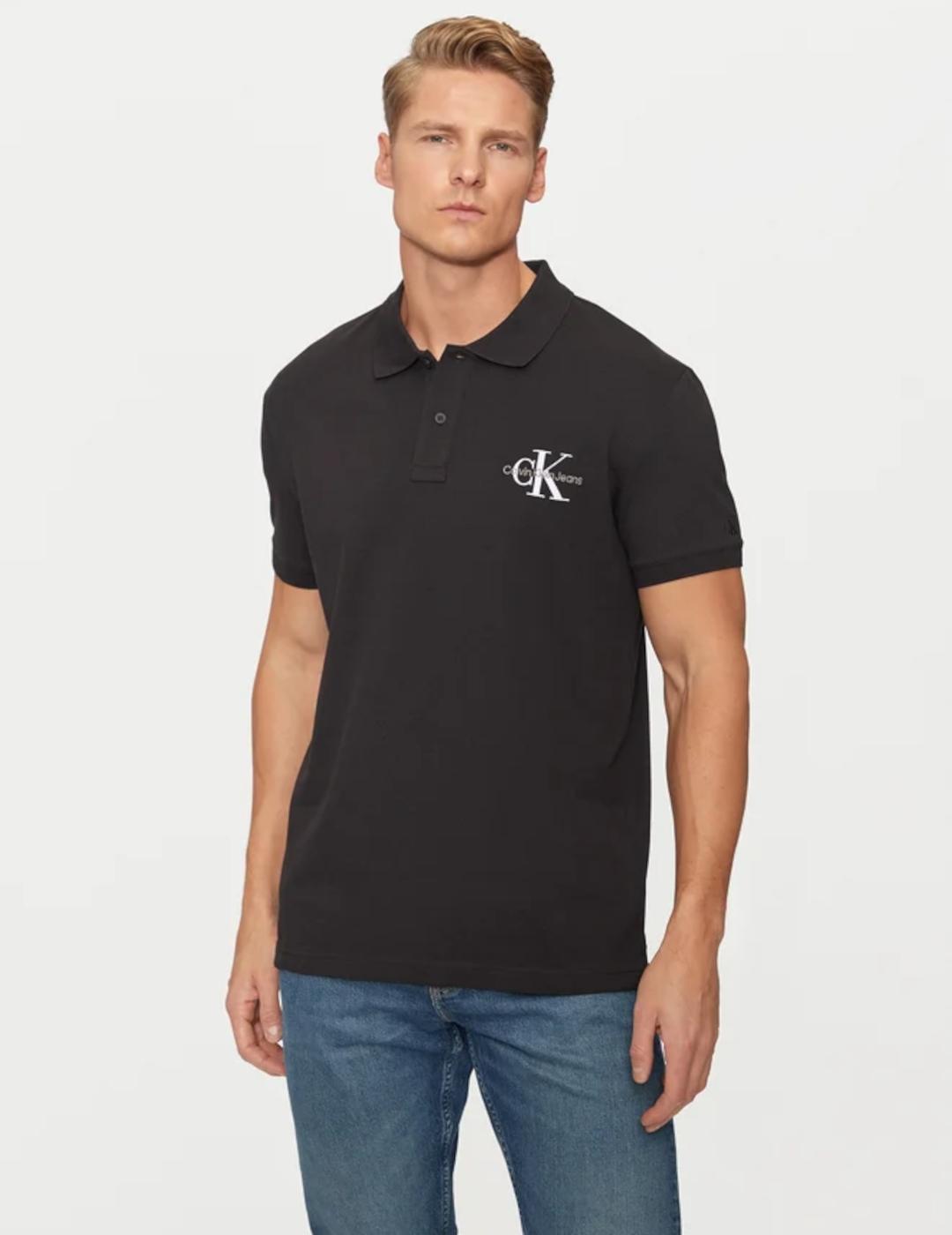 CALVIN KLEIN POLO MONOGRAMA NEGRO