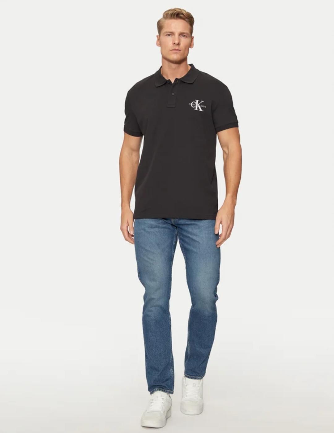 CALVIN KLEIN POLO MONOGRAMA NEGRO