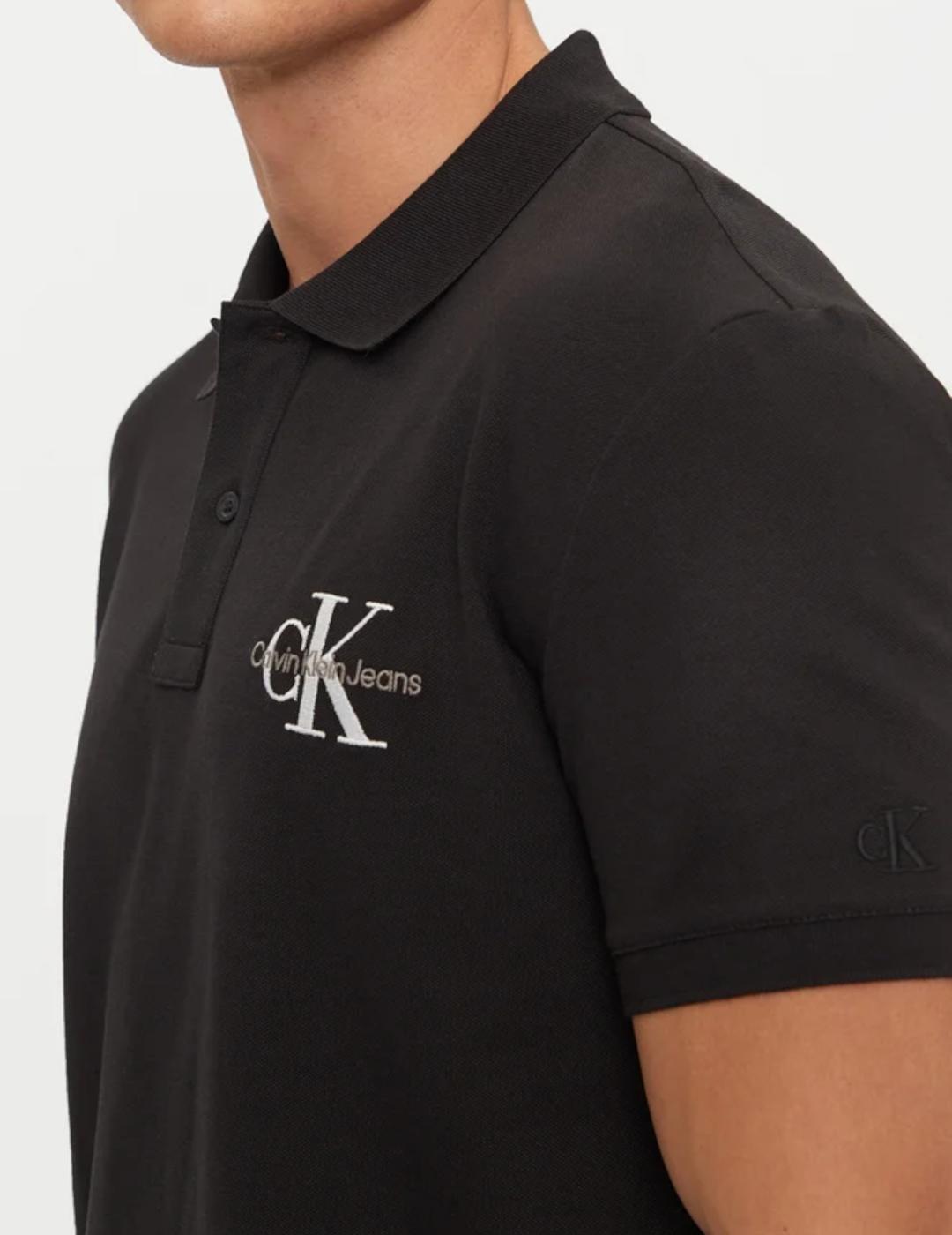 CALVIN KLEIN POLO MONOGRAMA NEGRO