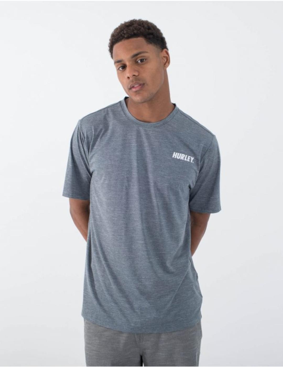 HURLEY CAMISETA H20 DRI GRIS JASPEADO