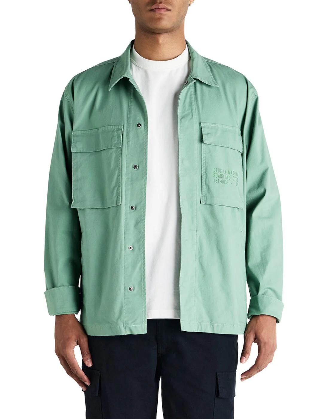 DEUS CHAQUETA VERDE POPLIN SURF TOMMY