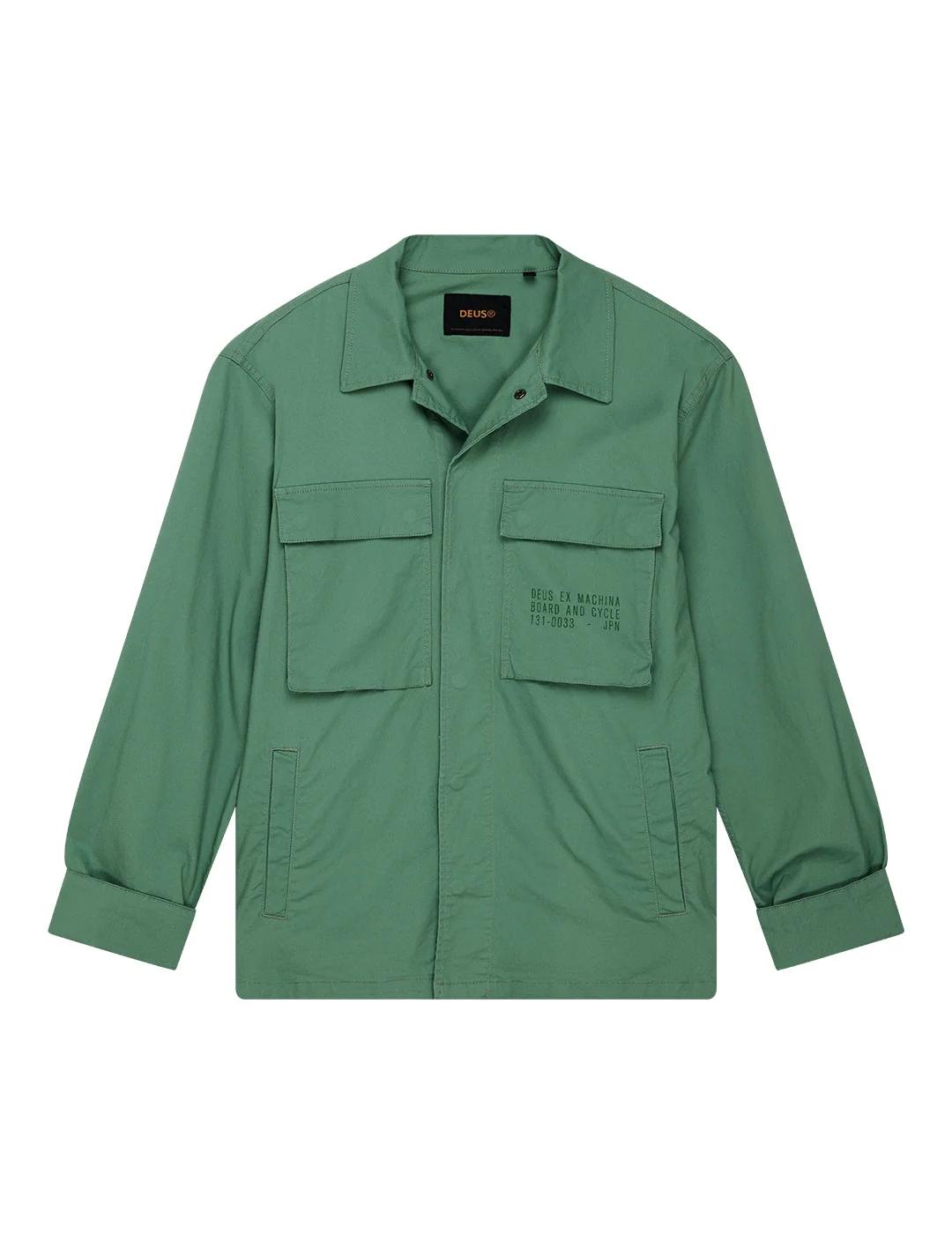 DEUS CHAQUETA VERDE POPLIN SURF TOMMY